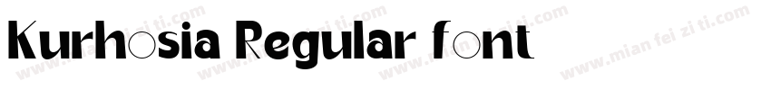 Kurhosia Regular font字体转换